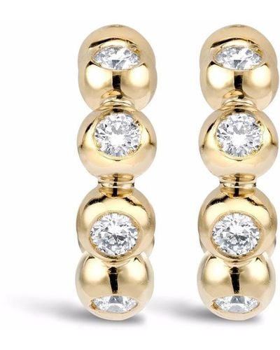 Pragnell 18kt Yellow Gold Bohemia Diamond Hoop Earrings - Metallic