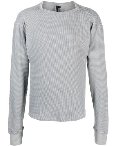 Entire studios Fingerless Organic-cotton Sweater - Grey