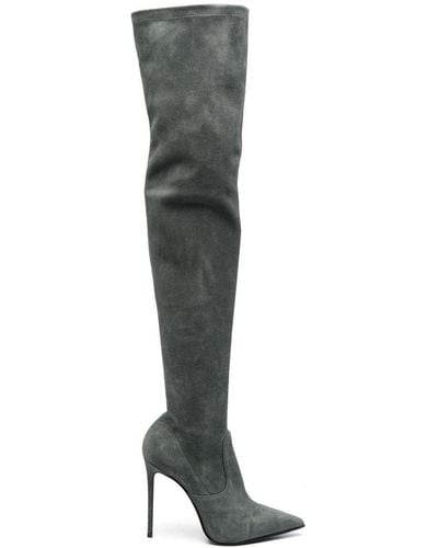 Le Silla Eva Thigh-length 120mm Boots - Black