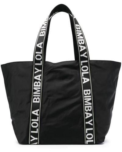 Bimba Y Lola Shopper Tote Bag - Black