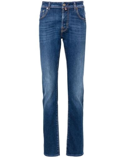 Jacob Cohen Bard Ltd Low-rise Slim-fit Jeans - Blue
