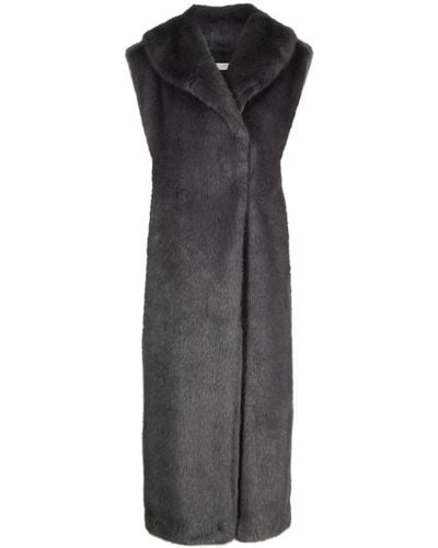 Philosophy Di Lorenzo Serafini Sleeveless Faux-fur Coat - Grey