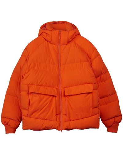 Y-3 Hooded Puffer Jacket - Orange