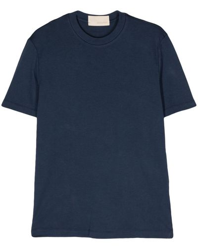 Costumein T-shirt en coton à col rond - Bleu