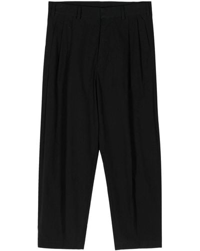 Uma Wang Cotton Straight-leg Trousers - Black