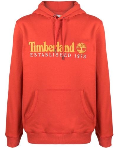 Timberland 50th Anniversary Drawstring Hoodie - Red