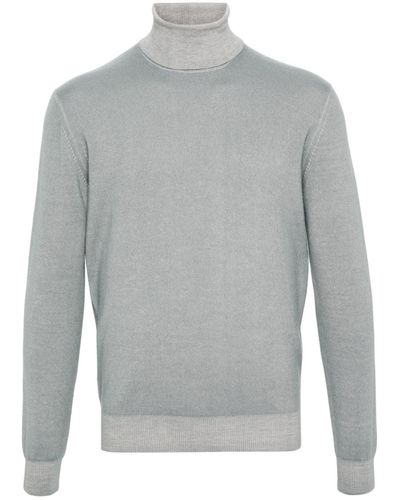 Dell'Oglio Roll-neck Knitted Sweater - Gray