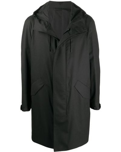 Zegna Manteau à capuche - Gris