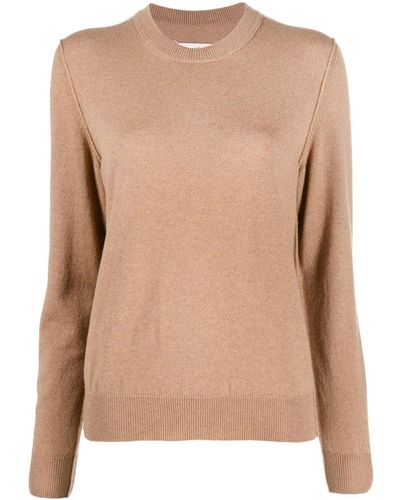 Maison Margiela Crew-neck Cashmere Sweater - Natural