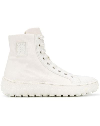 Camper Ridged Sole High-top Sneakers - White