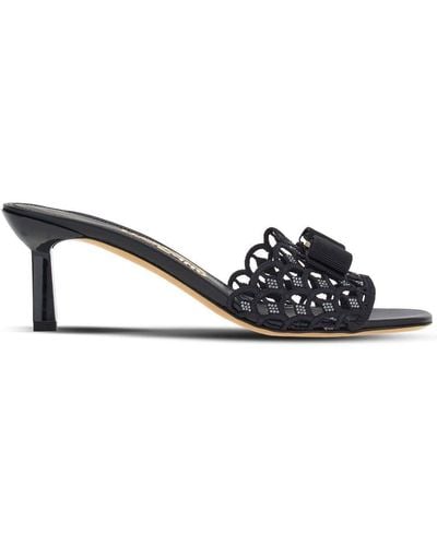 Ferragamo Vara Bow Detail 55mm Sandals - Black