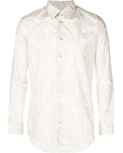Etro Hemd mit Paisley-Print - Weiß