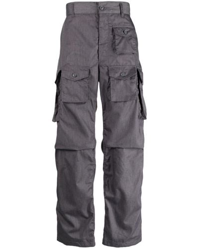 Engineered Garments Pantalones rectos estilo cargo - Gris