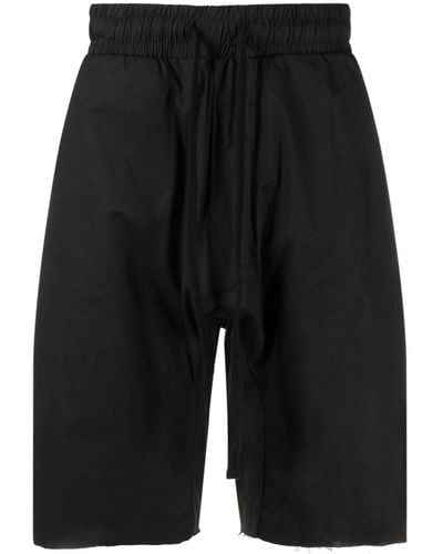 Thom Krom Drop-crotch Drawstring Shorts - Black