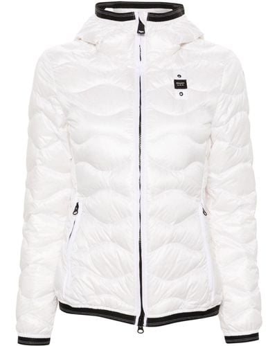 Blauer Sofia down puffer jacket - Weiß