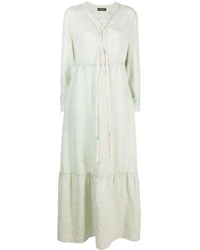 Fabiana Filippi Tie-fastened Linen Dress - White