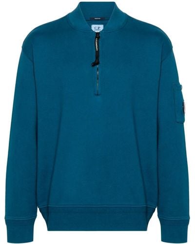 C.P. Company Sweater Met Lens-detail - Blauw