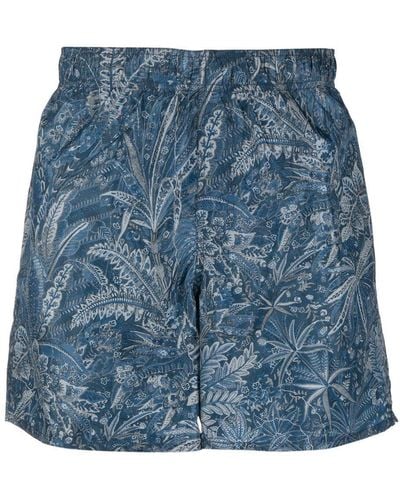 A.P.C. Shorts mit elastischem Bund - Blau