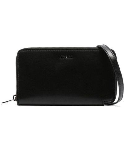 Lemaire Continental Leather Wallet - Black