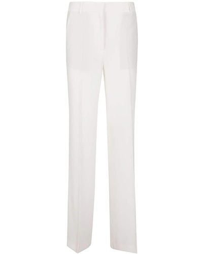 Alberto Biani Mid-rise Tailored Trousers - White
