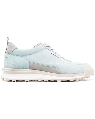 Thom Browne Paneled Lace-up Sneakers - White