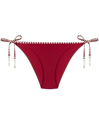 Marlies Dekkers Bragas de bikini con cierre de lazo - Rojo