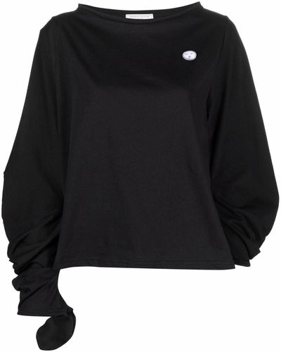 Societe Anonyme Sweatshirt mit Logo-Stickerei - Schwarz