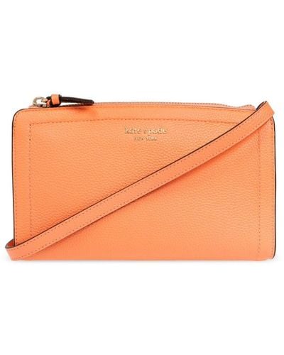 Kate Spade Knott leather crossbody bag - Arancione