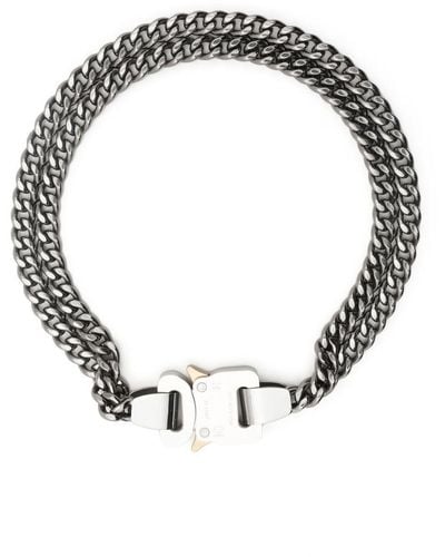 1017 ALYX 9SM Buckle Double-chain Necklace - Black