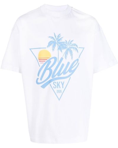 BLUE SKY INN T-shirt à imprimé graphique - Blanc