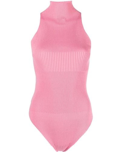 Aeron Zero Sleeveless Knitted Bodysuit - Pink
