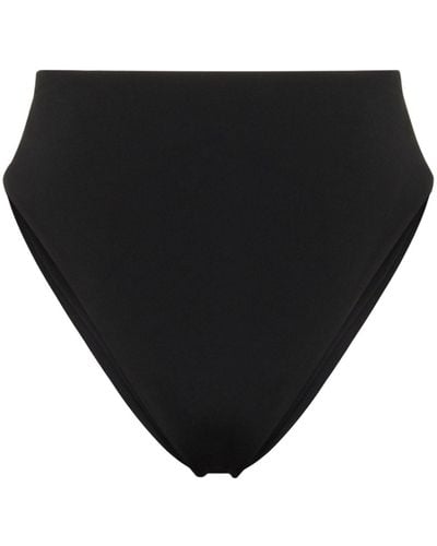 Form and Fold The 90s Rise High-waist Bikini Bottoms - Black
