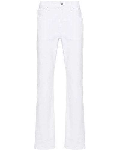 7 For All Mankind Jeans dritti con applicazione - Bianco