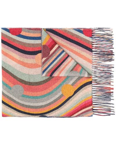 Paul Smith Swirl Polka Scarf - Pink