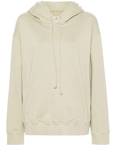 MM6 by Maison Martin Margiela Numbers-print Cotton Hoodie - Natural