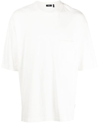 FIVE CM Embroidered-design Cotton T-shirt - White