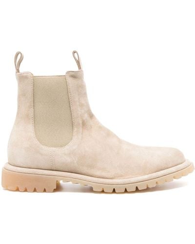 Officine Creative Suede Chelsea Boots - Natural