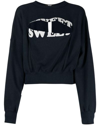 Undercover Sweater Met Logoprint - Blauw