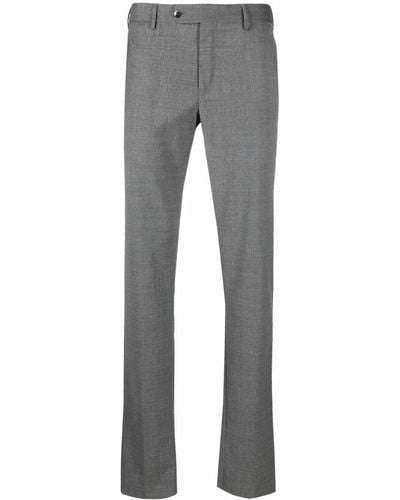 PT Torino Pantalones slim con bolsillos - Gris