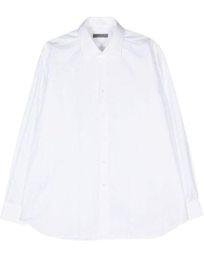 Corneliani Textured Cotton Shirt - White
