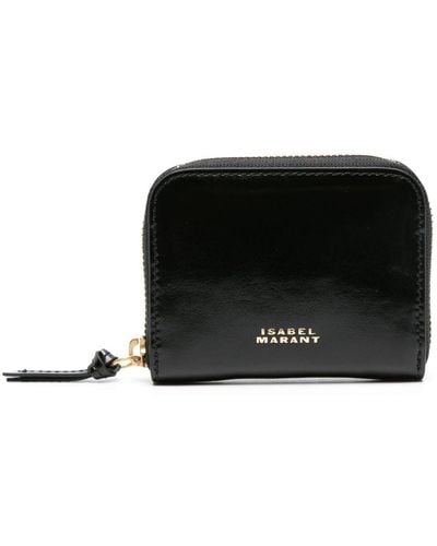 Isabel Marant Small Yuki Leather Wallet - Black