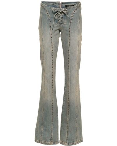 MISBHV Lara Lace-up Jeans - Grey
