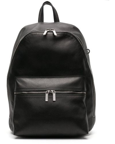 Rick Owens Grained-leather Backpack - Black