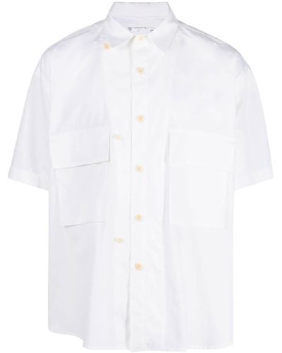 Sacai Hemd mit Klappentaschen - Weiß