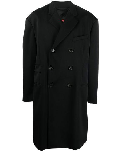 424 Double-breasted Oversize Coat - Black