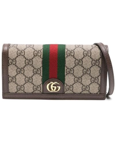 Gucci Minibolso Ophidia con GG - Marrón