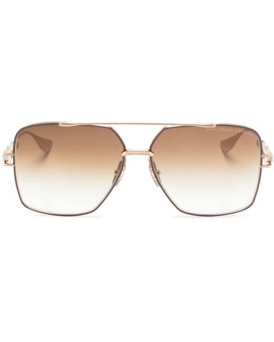 Dita Eyewear Pilot-frame Sunglasses - Natural