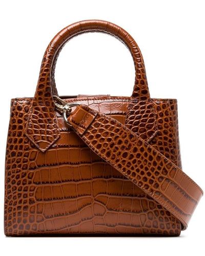 Saiid Kobeisy Logo-plaque Mini Handbag - Brown