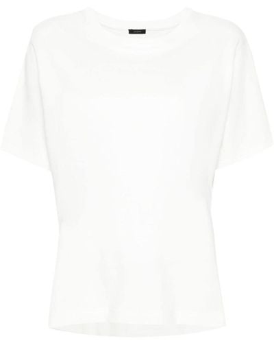 JOSEPH Crew-neck Cotton T-shirt - White