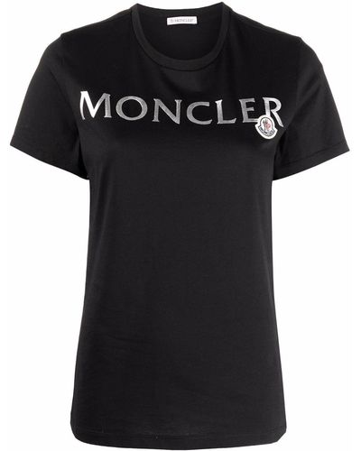 Moncler ロゴパッチ Tシャツ - ブラック